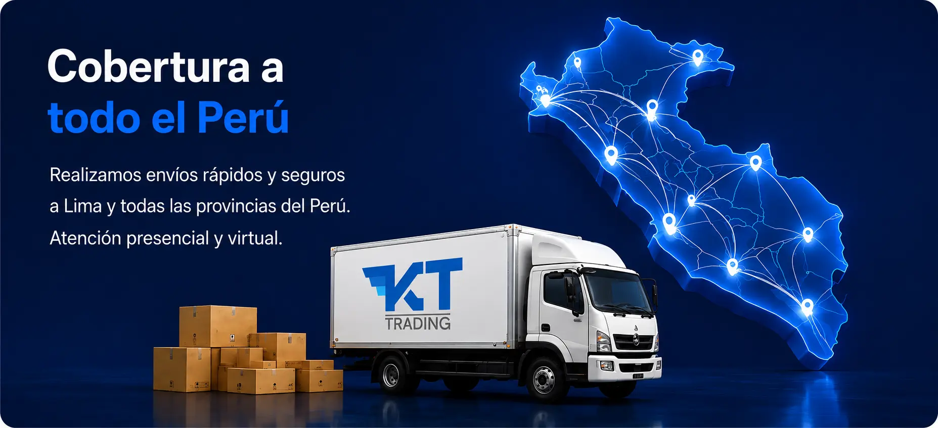Cobertura a todo el Perú - KT Trading